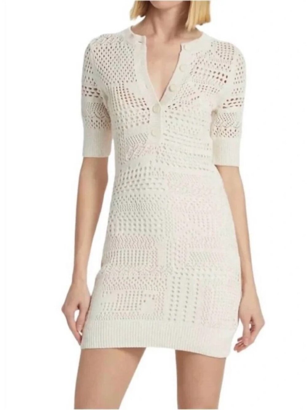 A.L.C. Corinne Dress in Bone & Cream